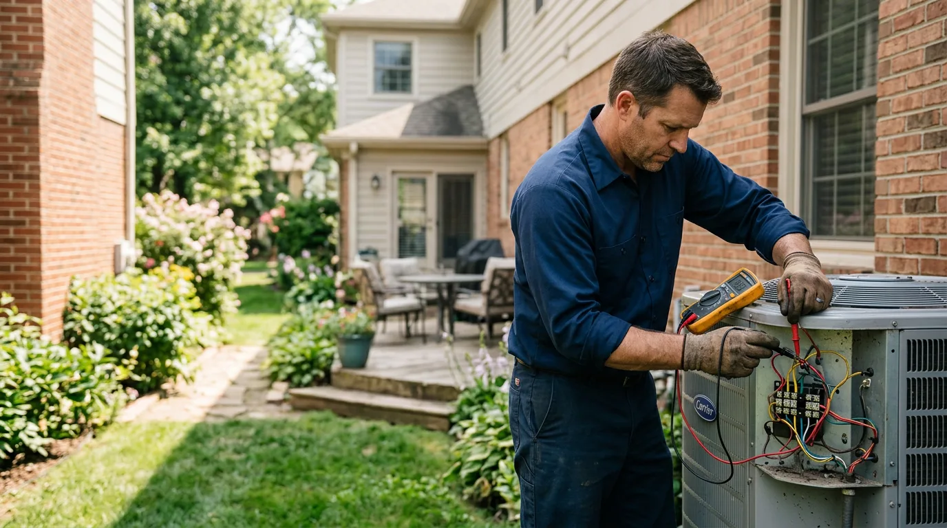 HVAC technician working near Hinsdale, NY